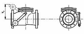 41-353-s-1 L10 117 263 PN63 klapka zpětná