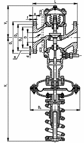 21-182-h-1 Typ 2351 PN 16 regulátor výstupního tlaku
