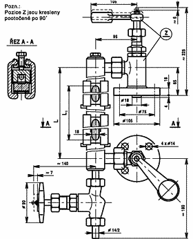 61-151-h-2 U48.1 - 4p2,5 p = 2,5 MPa vodoznak reflexní ventilový