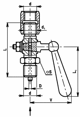 71-022-h-1 DIN 16 262 PN25 kohout tlakoměrový čepový s nátrubkovou přípojkou